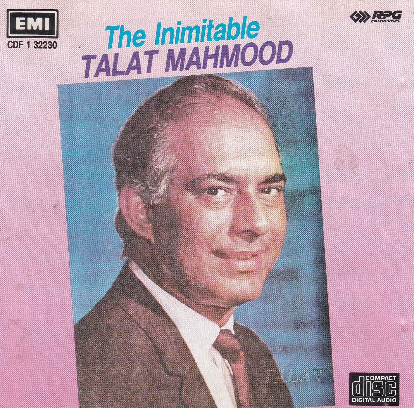 (image for) The Inimitable Talat Mahmood EMI CD