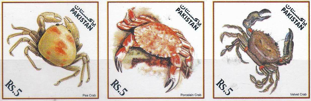 (image for) Pakistan Stamps 1983 Crabs Unissued MNH