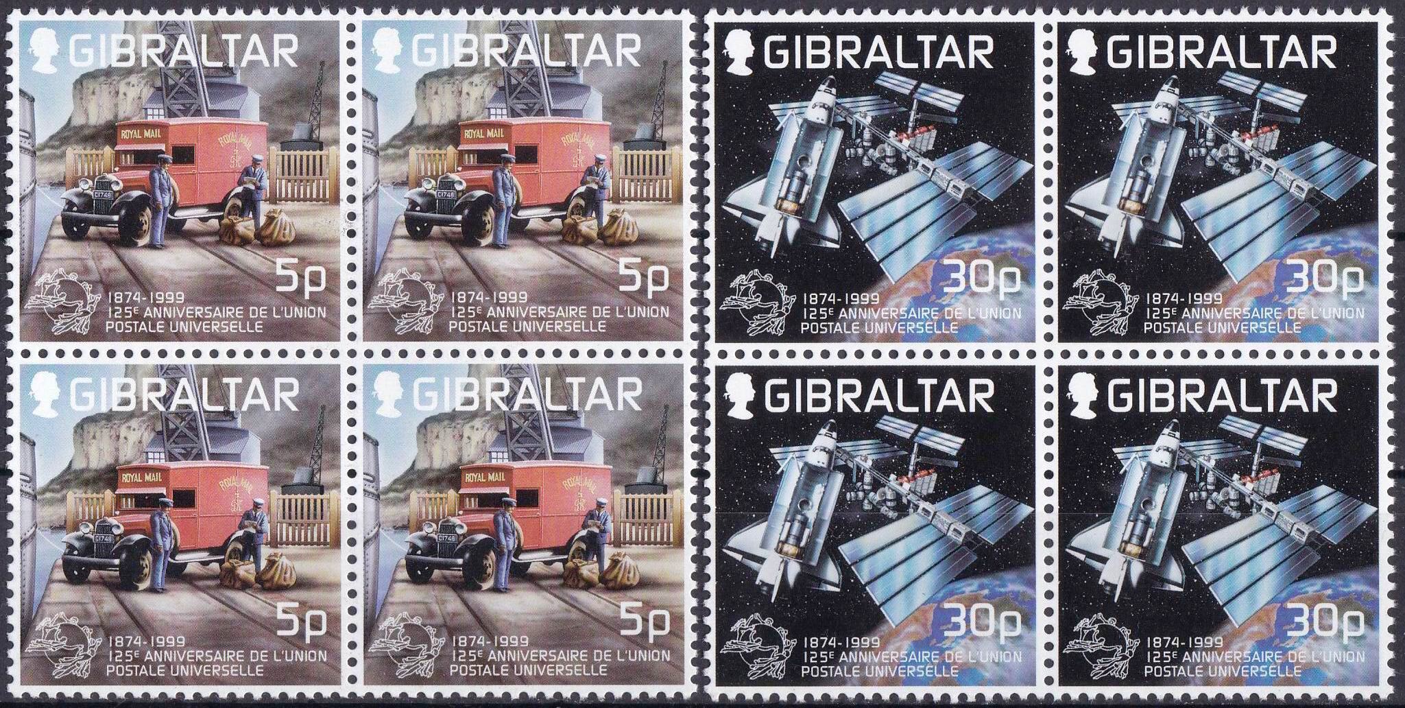 (image for) Gibraltar 1999 Stamps 125th Anniversary Of Of UPU MNH