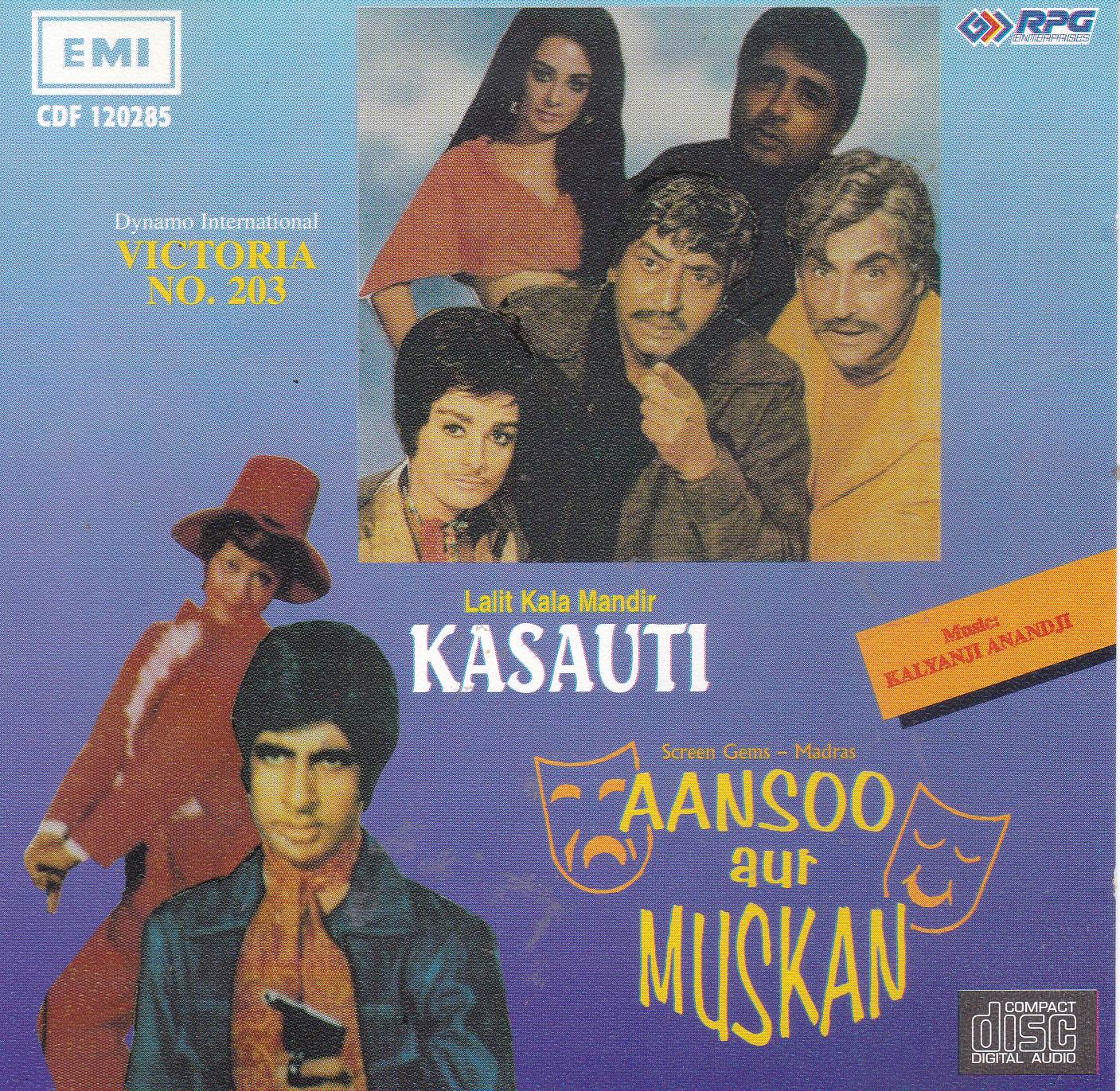 (image for) Indian Cd Victoria No 203 Kasauti Aansoo Aur Muskaan EMI CD