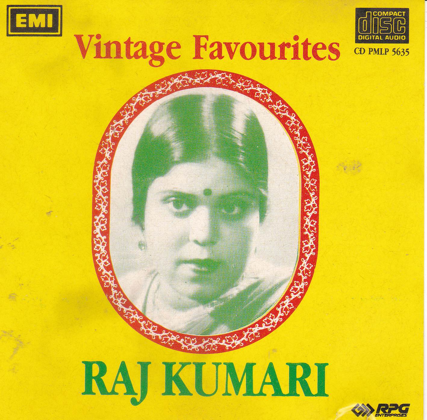 (image for) Vintage Favourites Rajkumari EMI CD