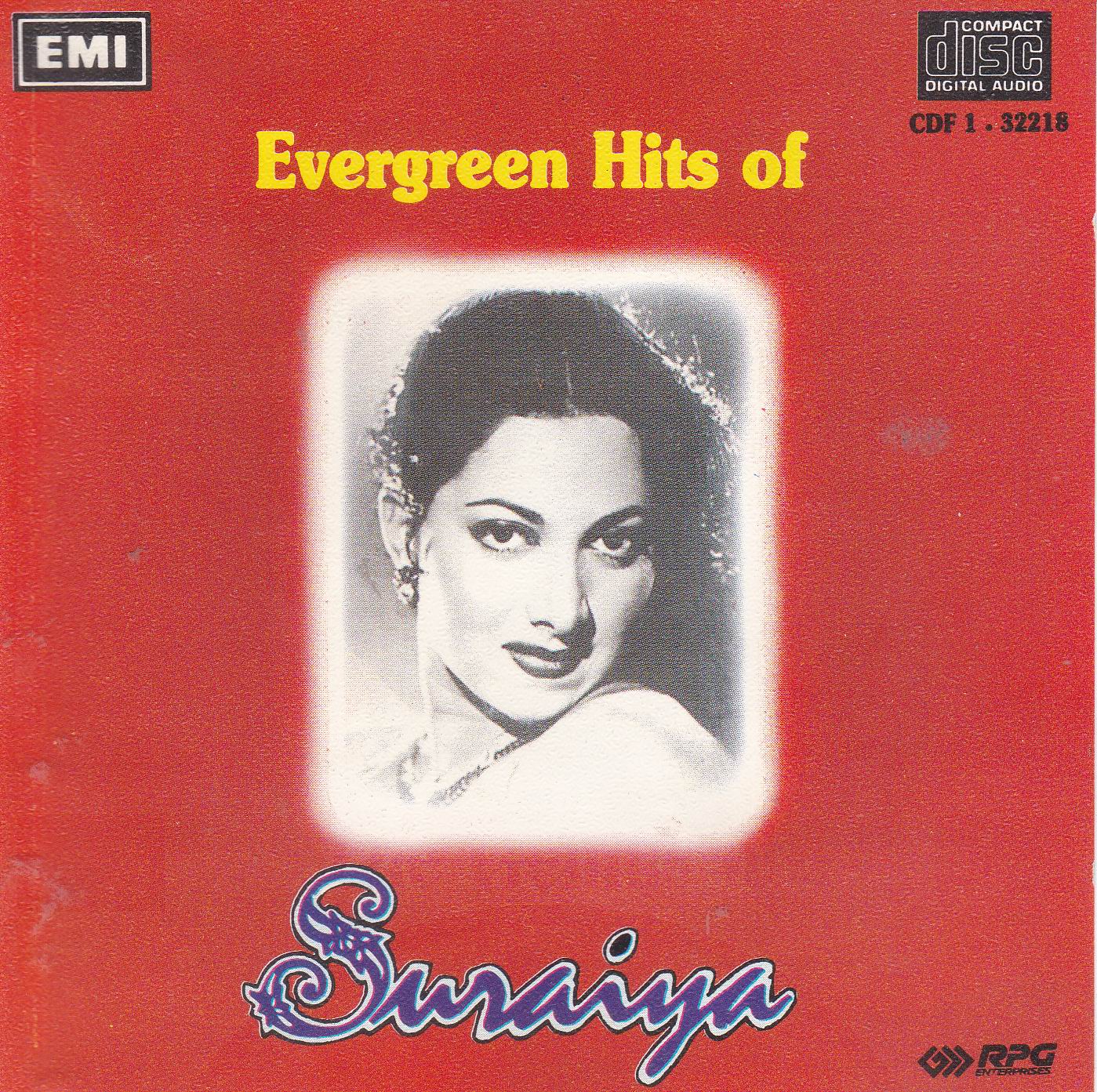 (image for) Evergreen Hits Of Suraiya EMI CD