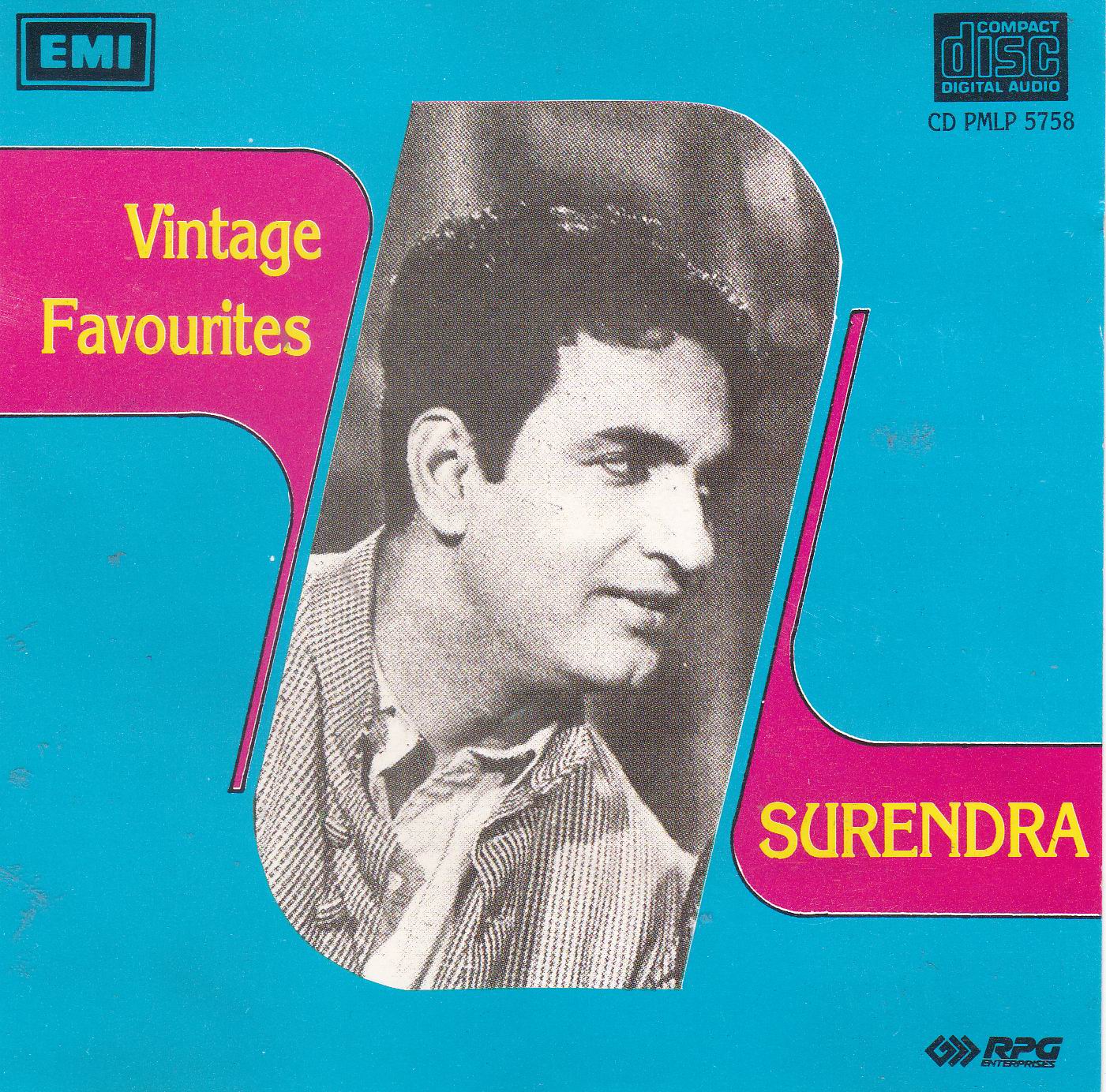 (image for) Vintage Favourites Surendra EMI CD