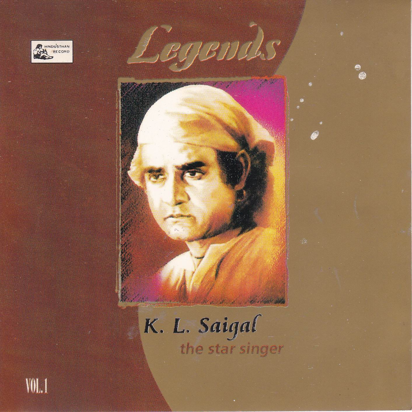 (image for) Indian Cd Legend K L Saigal Vol 1 EMI CD