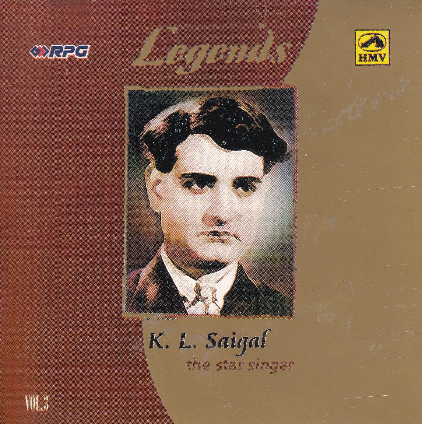 (image for) Indian Cd Legend K L Saigal Vol 3 EMI CD