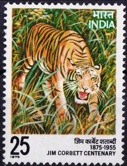 India 1976 Fdc & Stamp Jim Corbett Grt Hunter Of Tigers - Click Image to Close