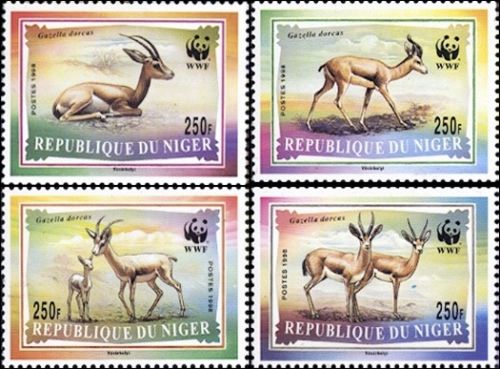 (image for) WWF Niger 1988 Stamps Chinkara Gazelle