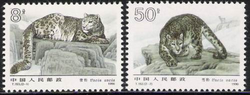 (image for) China 1990 Stamps Snow Leopard