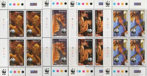 (image for) WWF Malta 2002 Stamps Sea Horses