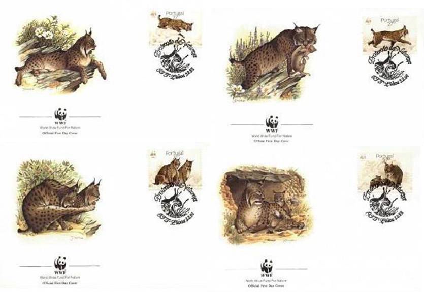 (image for) WWF Portugal 1988 Beautiful Fdc Lynx Wild Cat