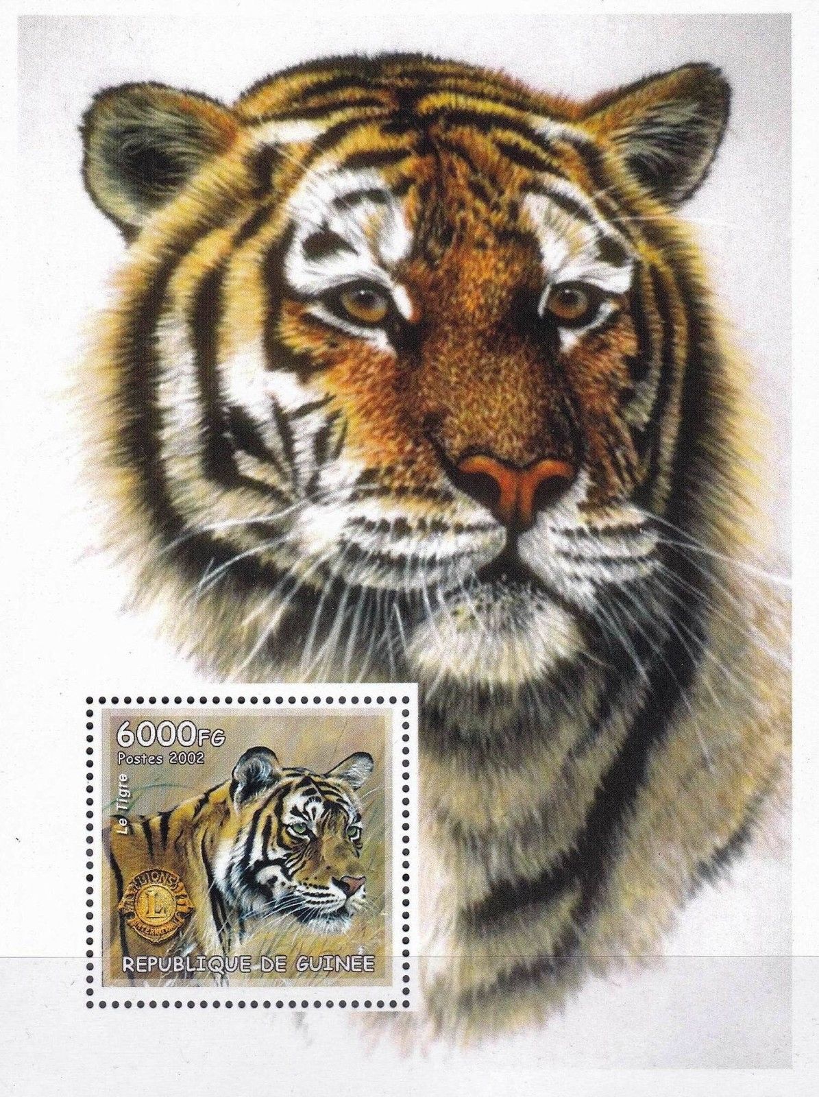 (image for) Guinea 2002 Stamps Wild Cats Snow Leopard MNH