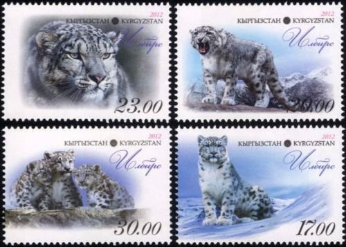 (image for) Kyrgyzstan 2012 Stamps Snow Leopard