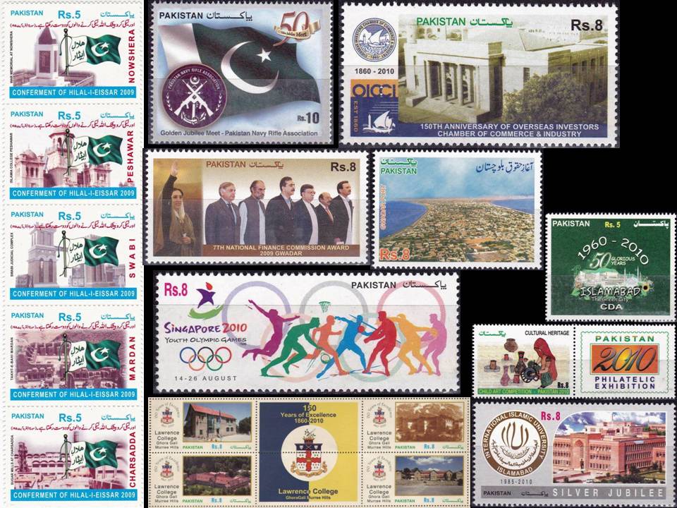 (image for) Pakistan Stamps 2010 Year Pack Table Tennis Volleyball