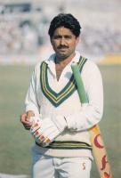 Pakistan Beautiful Postcard Cricket Legend Javed Miandad