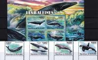 Burundi 2011 S/Sheet & Stamps Marine Life Whales MNH