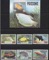 Benin 1999 S/Sheet & Stamps Marine Life Poisonous Fishes MNH