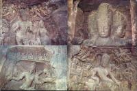 India Postcard Rock Carvings At Elephant Caves