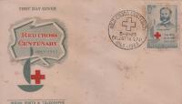 India Fdc 1963 Red Cross Centenary