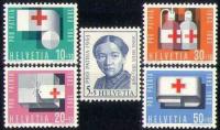 Switzerland 1963 Stamps Red Cross Blood Donation