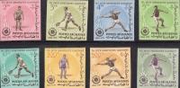 Afghanistan 1963 Stamps Imperf Sports Badminton Wrestling Etc