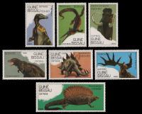 Guinea Bissau 1989 Stamps Prehistoric Dinosaurs Mammoth Reptiles