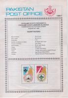 Pakistan Fdc 1992 Brochure & Stamps Islamic Scouts Jamboree