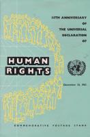 Pakistan Fdc 1963 Brochure & Stamp Declaration Human Rights