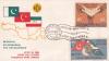 Pakistan Fdc 1965 First Day Brochure & Stamp RCD Pakistan Turkey