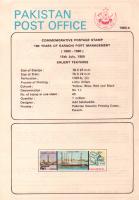 Pakistan Fdc 1980 Brochure & Stamp Karachi Port Ships