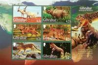 Gibraltar 2012 S/Sheet & Stamps Endangered Animals Snow Leopard
