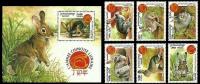 Cambodia 1999 S/Sheet & Stamps Year of Rabbit MNH