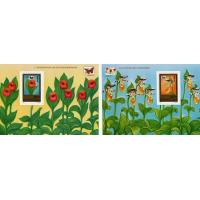 Mongolia S/Sheet & Stamp Sheets Butterflies & Orchids