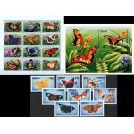 Liberia 1996 S/Sheet & Stamps Butterflies Insects MNH
