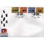 Laos 2002 Fdc Insects