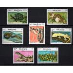 Laos 1984 Stamps Reptiles Lizard Snakes Etc