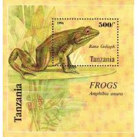 Tanzania 1995 S/Sheet Wildlife Protection Frogs
