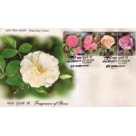 India Fdc 2007 Fragrance Of Roses In Stamps