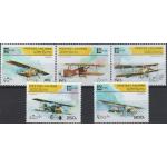 Laos 1996 Stamps Set Antique Airplanes Biplanes