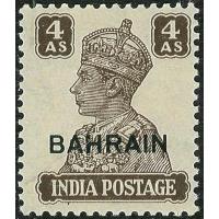 British India Bahrain 1942 KGVI 4 Anna Stamp MNH
