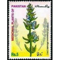 Pakistan Stamps 2002 Medicinal Plants Hyssop Zufa