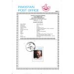 Pakistan Fdc 1997 Brochure Stamp Faiz Ahmed Faiz Poet