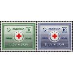 Pakistan Stamps 1959 Centenary of the Birth of Red Cross Idea
