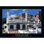 Pakistan Beautiful Postcard Golden Mosque Lahore