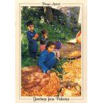 Pakistan Beautiful Postcard Children Selling Apricot Hunza
