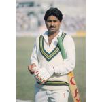 Pakistan Beautiful Postcard Cricket Legend Javed Miandad
