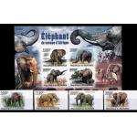 Burundi 2011 S/Sheet & Stamps Imperf Elephants