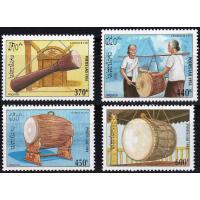 Laos 1994 Stamps Laos 1994 Stamps Traditional Laotian Drums MNH