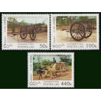 Laos 1996 Stamps Charettes Carts MNH