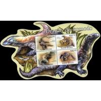 Guinea Bissau 2011 Stamps Odd Shape S/Sheet Komodo Dragon MNH