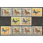 Vietnam 1968-1974 Stamps Sc #J15-20 J21-4 Butterflies MNH